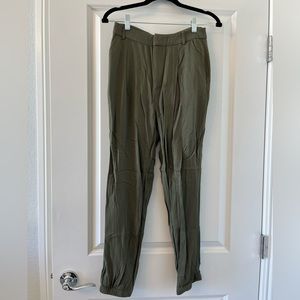 High waisted trousers